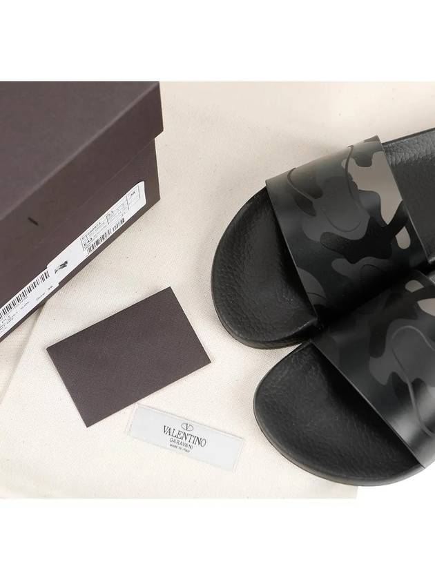 Camouflage Slippers Black - VALENTINO - BALAAN 9