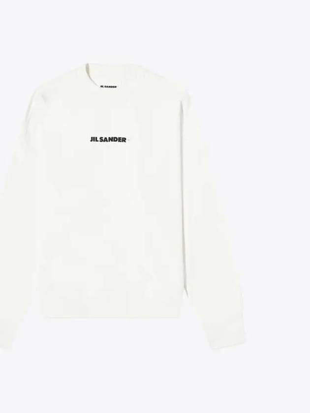 Women's Logo Cotton Sweatshirt Cream - JIL SANDER - BALAAN 2