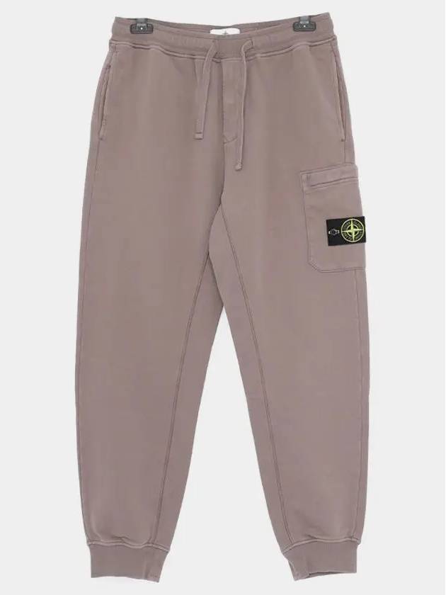 Compass Patch Cotton Track Pants Dove Grey - STONE ISLAND - BALAAN 3