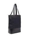 Logo Denim Axelle Tote Bag Navy - A.P.C. - BALAAN 3