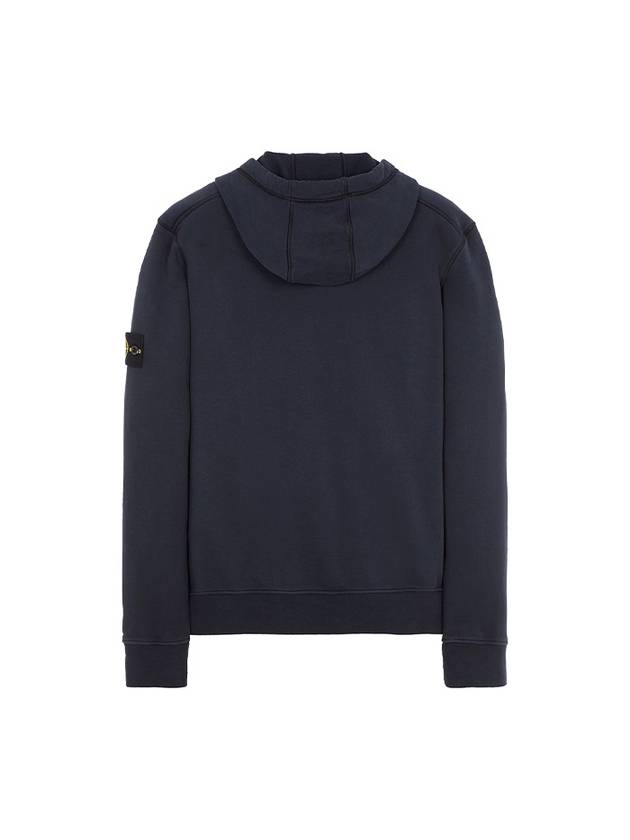 Logo Patch Drawstring Hoodie Navy - STONE ISLAND - BALAAN 3