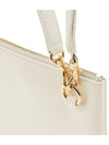 Flat Logo Medium Shoulder Bag Ivory - JIL SANDER - BALAAN.