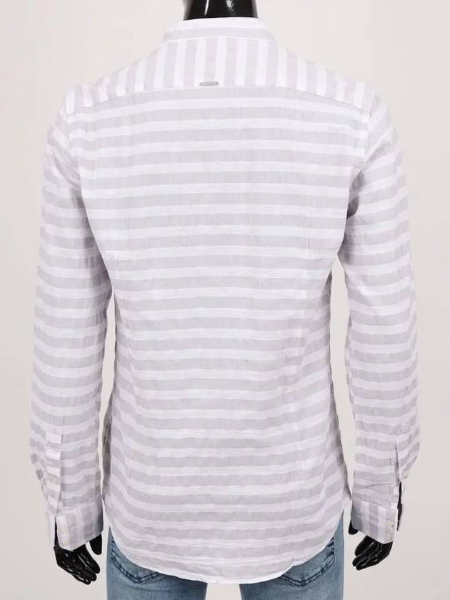 ANTONYMORATO Italy striped linen shirt - IKALOOOK - BALAAN 3