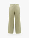 Cotton Twill Wide Pants Travertine - BOTTEGA VENETA - BALAAN 2