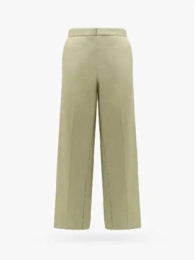 Cotton Twill Wide Pants Travertine - BOTTEGA VENETA - BALAAN 2