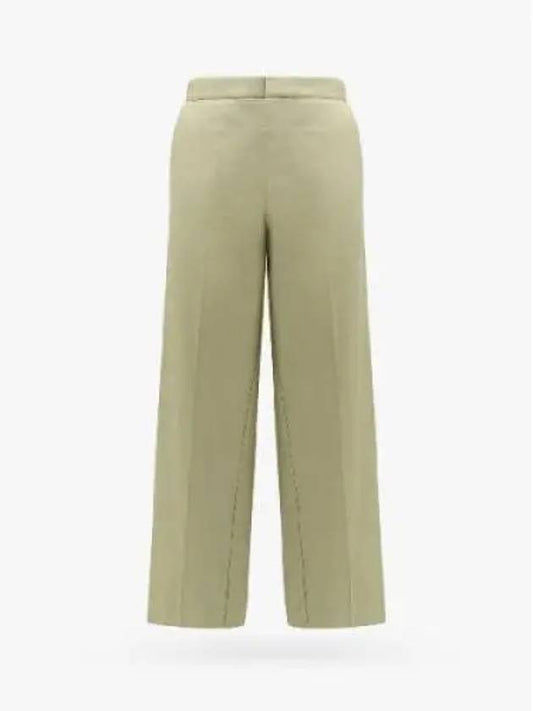 Cotton Twill Wide Pants Travertine - BOTTEGA VENETA - BALAAN 2