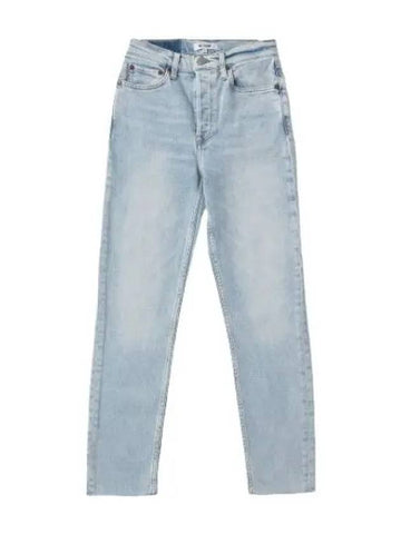 High rise ankle cropped denim pants Calm Waters jeans - RE/DONE - BALAAN 1