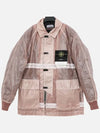 Microfelt Ripstop Cover Down Jacket Rose Quartz - STONE ISLAND - BALAAN 4