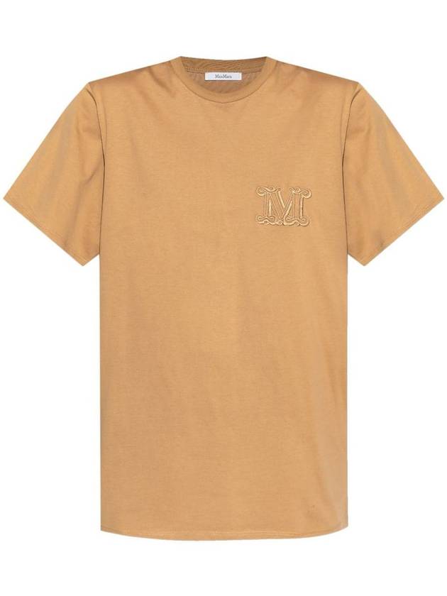 Mango Short Sleeve T-Shirt Camel - MAX MARA - BALAAN 2