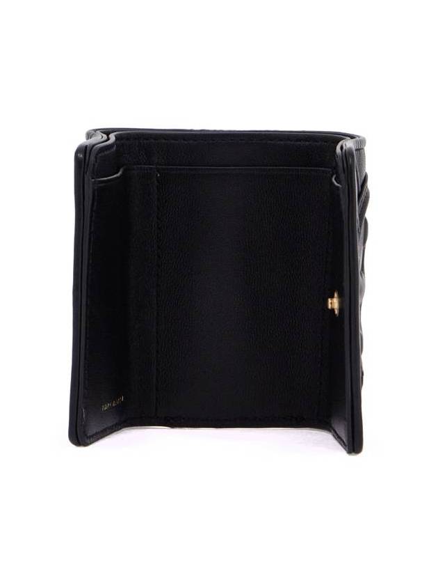 Fleming Small Half Wallet Black - TORY BURCH - BALAAN 3