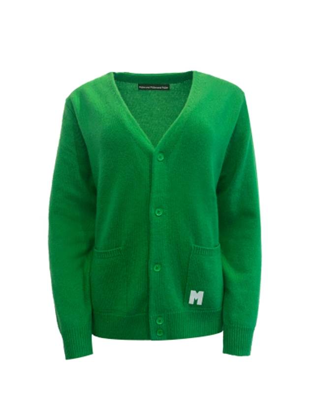 Women's Wool Cashmere Cardigan Green - MILESANDMILESANDMILES - BALAAN 4