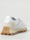 Women's Leather Fabric Low Top Sneakers White - TOD'S - BALAAN 4