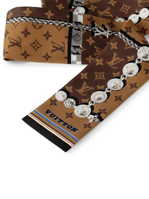 Dandy Monogram Silk Scarf Brown - LOUIS VUITTON - BALAAN 4