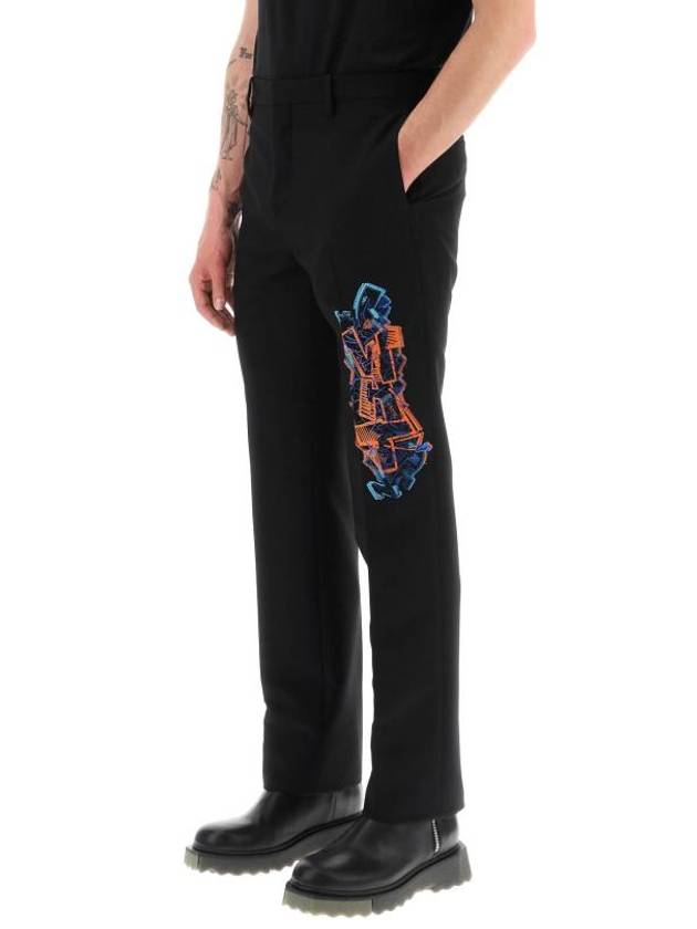 Slim Graph Coupetraiser Slacks Black - OFF WHITE - BALAAN 5