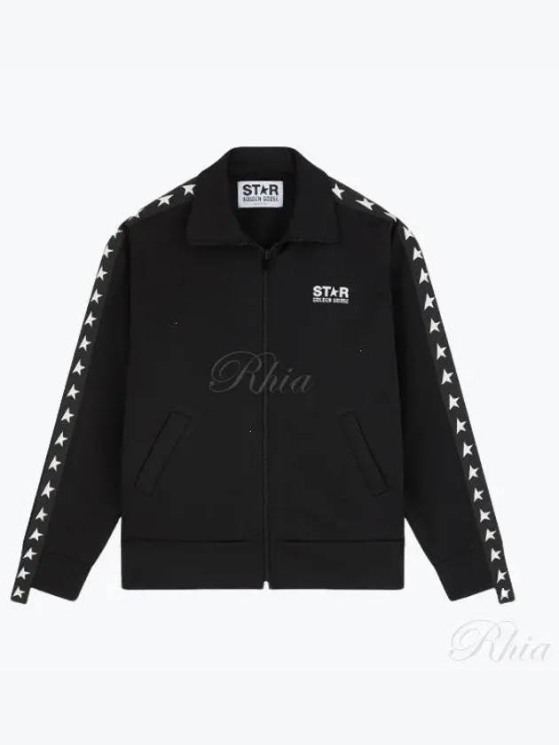 Star Logo Track Jacket Black - GOLDEN GOOSE - BALAAN 2