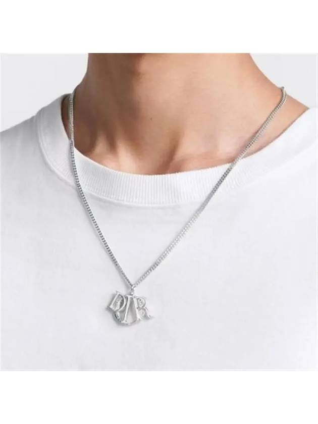 Charm Pendant Necklace Silver - DIOR - BALAAN 3