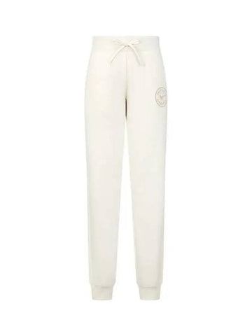 UNDERWEAR ARMANI BRAND DAY 10% 5 18 5 19 Women's Logo Patch Banding Jogger Pants Cream 270463 - EMPORIO ARMANI - BALAAN 1