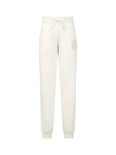 UNDERWEAR Women s Logo Patch Banding Jogger Pants Cream 270127 - EMPORIO ARMANI - BALAAN 1