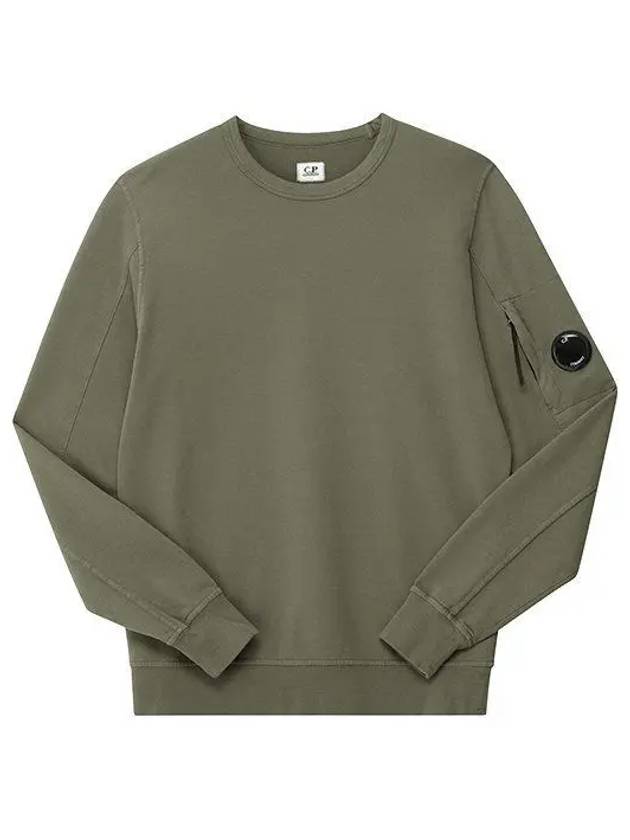 Light Fleece Sweatshirt Green - CP COMPANY - BALAAN 2