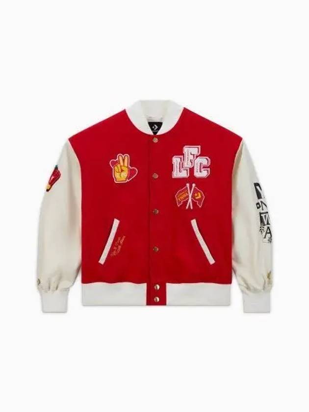 Liverpool FC Woven Varsity Jacket Tomato - CONVERSE - BALAAN 2