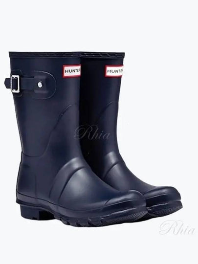 Original Matte Short Rain Boots Navy - HUNTER - BALAAN 2