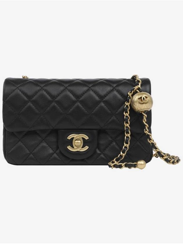 Full set gold ball new mini lambskin black gold AS1787 - CHANEL - BALAAN 3