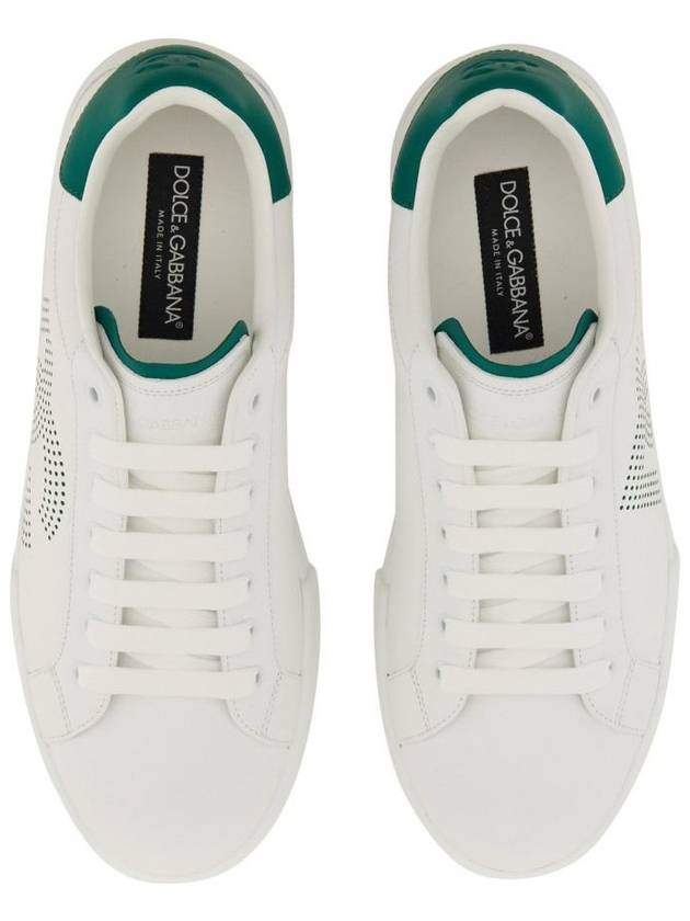 Portofino Calfskin Low Top Sneakers White - DOLCE&GABBANA - BALAAN 3