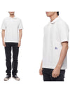 EKD Embroidery Regular Fit Polo Shirt White - BURBERRY - BALAAN 3