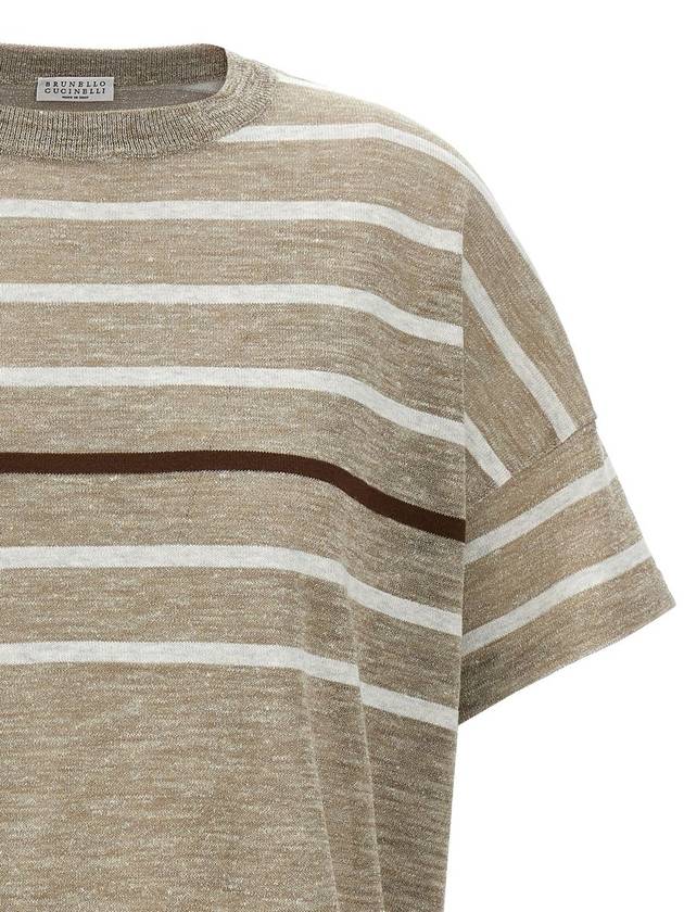 Brunello Cucinelli Lurex Stripes Sweater - BRUNELLO CUCINELLI - BALAAN 3