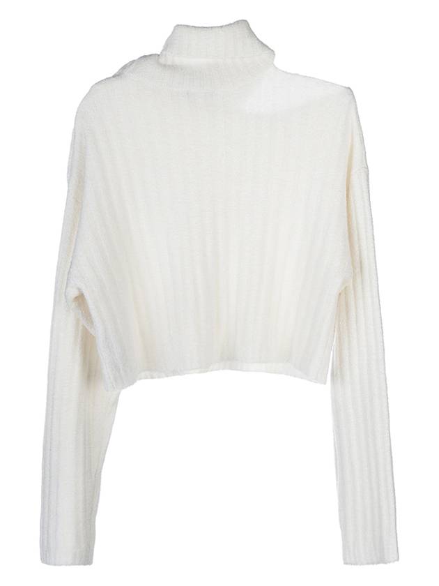 button ribbed knit turtleneck - BALMAIN - BALAAN.