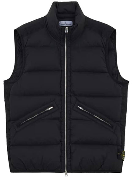 Seamless Tunnel Nylon Down Vest Black - STONE ISLAND - BALAAN 2