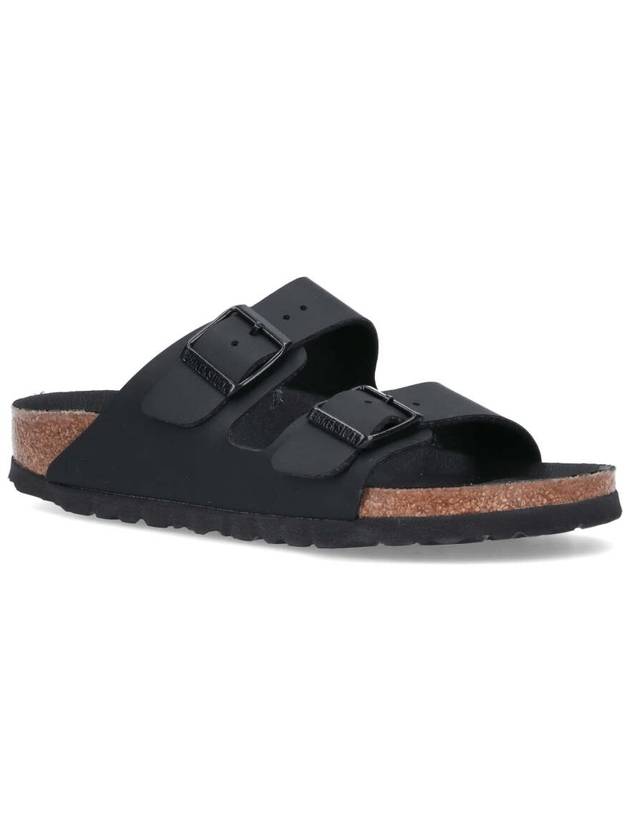 Arizona Double Buckle Slippers Black - BIRKENSTOCK - BALAAN 3