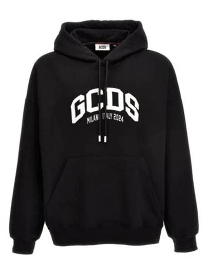 Logo Lounge 2024 Hoodie Black - GCDS - BALAAN 2