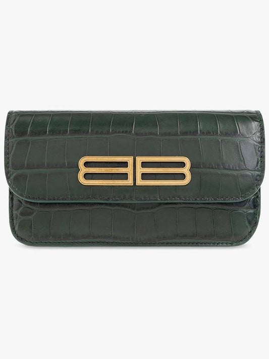 Balenciaga Gossip Wallet With Chain Women s Green - BALENCIAGA - BALAAN 1