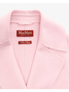 24SS TOTEM Totem virgin wool cashmere blend belt coat 016 Rosa pink 16011011 016 - MAX MARA - BALAAN 5