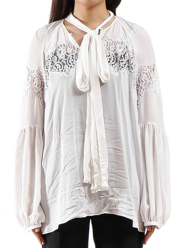 women blouse white - GIVENCHY - BALAAN.