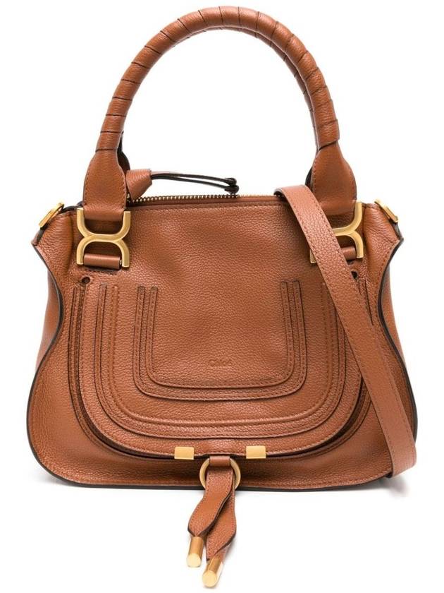 Marcie Small Double Carry Tote Bag Brown - CHLOE - BALAAN 3