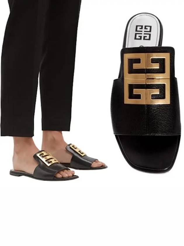 Women's Grain Leather Mule Black - GIVENCHY - BALAAN 2