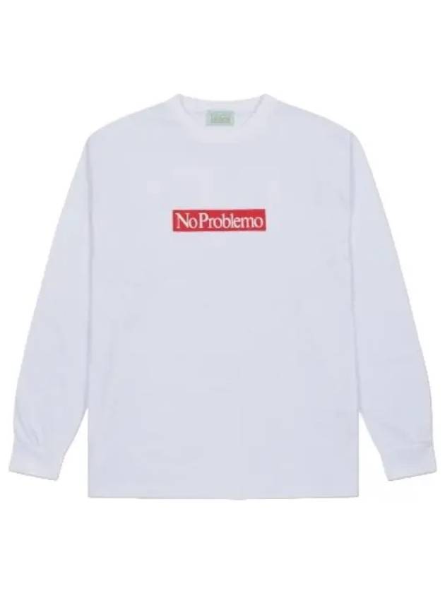 Aries Problem Supreme T Shirt White Long Sleeve - ARIES - BALAAN 1