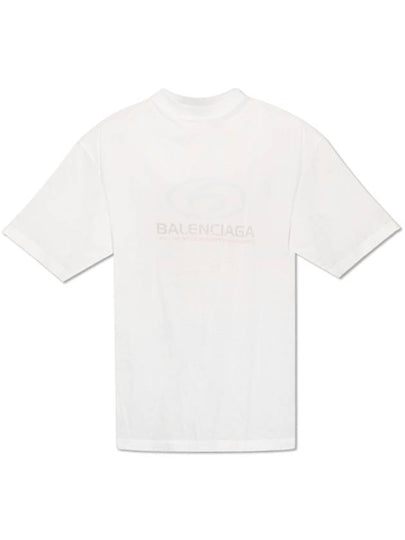 Surfer Medium Fit Short Sleeve T-Shirt White - BALENCIAGA - BALAAN 2