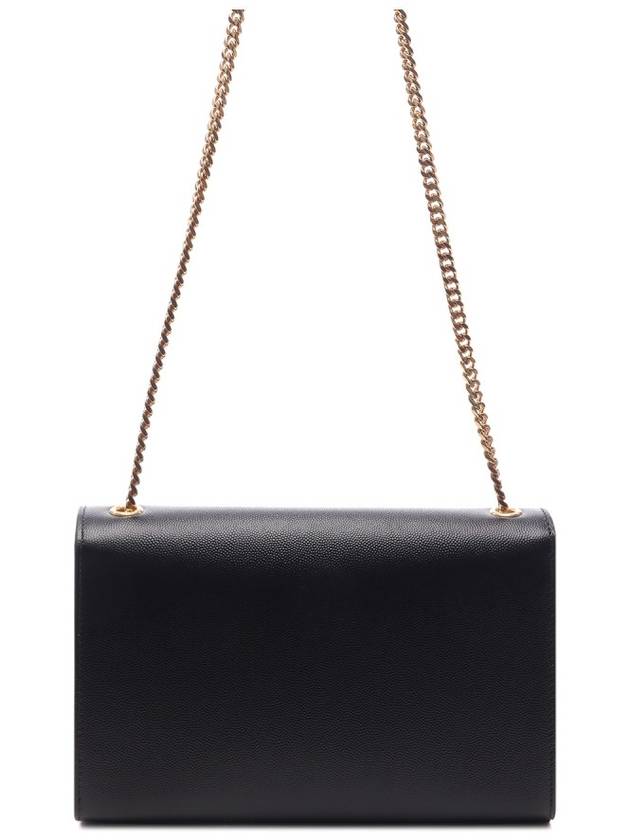 Monogram Kate Chain Gold Hardware Medium Cross Bag Black - SAINT LAURENT - BALAAN 5