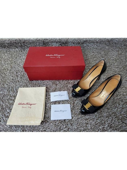 Ferragamo Pimpa gold ribbon pumps black 5 225 - SALVATORE FERRAGAMO - BALAAN 2