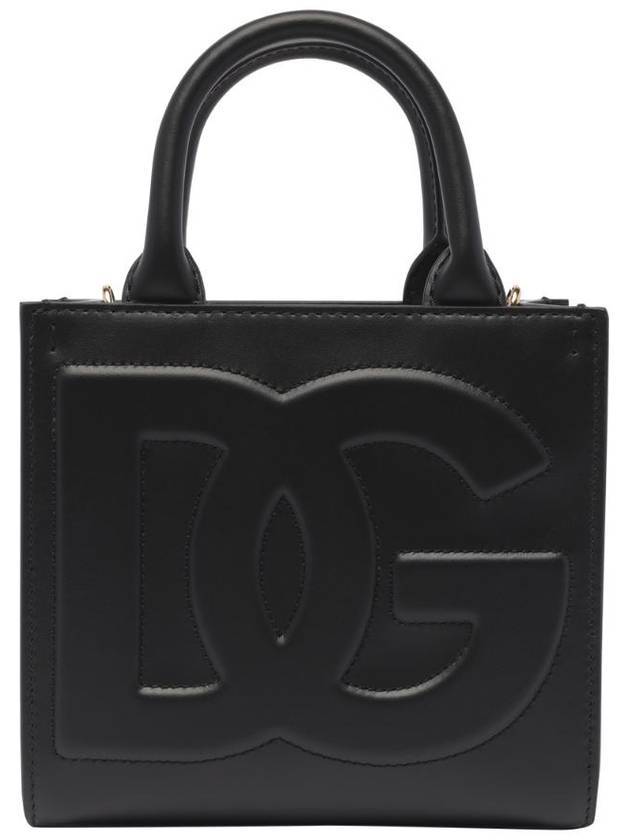 Logo Daily Small Tote Bag Black - DOLCE&GABBANA - BALAAN 1