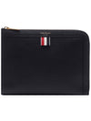 Mini Pebble Leather Gusset Brief Case MAC072AL0090 - THOM BROWNE - BALAAN 3