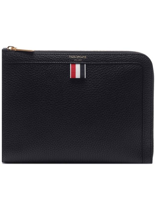 Mini Pebble Leather Gusset Brief Case MAC072AL0090 - THOM BROWNE - BALAAN 3