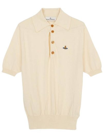 Logo Knit Top Cream - VIVIENNE WESTWOOD - BALAAN 2