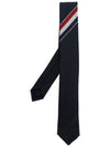 Three-Line Engineer Stripe Wool  Neck Tie Navy - THOM BROWNE - BALAAN 2