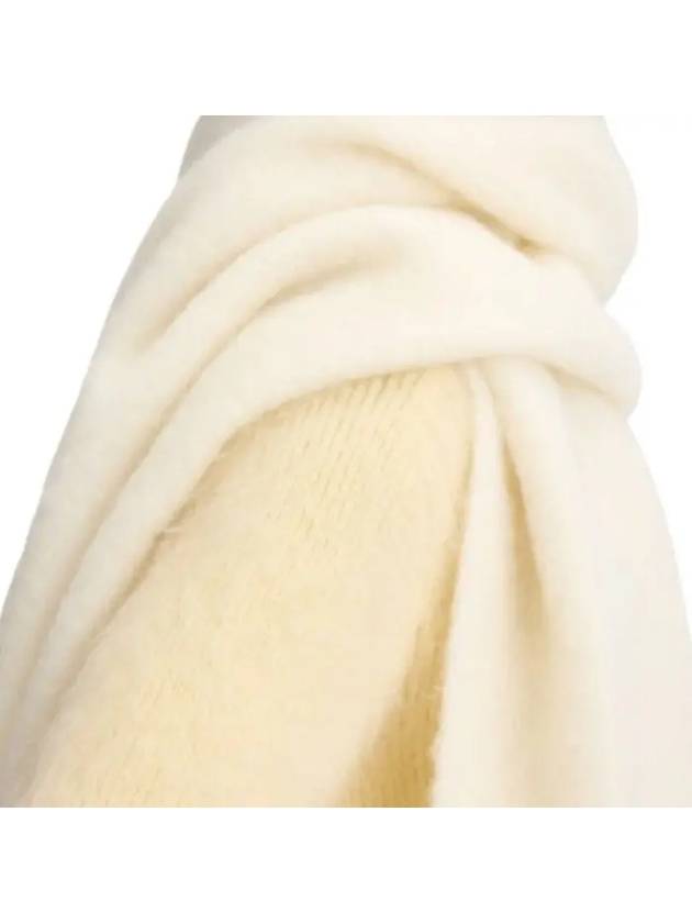 Carro Mohair Alpaca Muffler Off White - JACQUEMUS - BALAAN 5