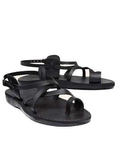 SANDALS NO 6 The Good Shepherd Buckle Black - JERUSALEM - BALAAN 1