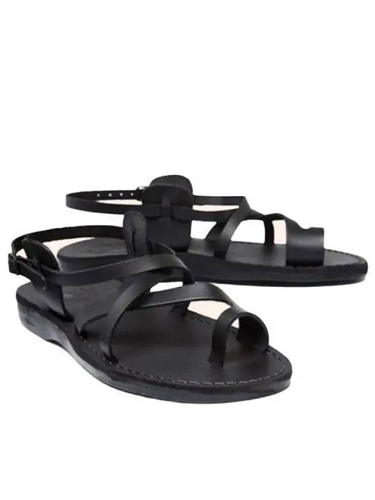 SANDALS NO 6 The Good Shepherd Buckle Black - JERUSALEM - BALAAN 1